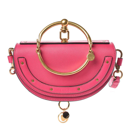 Chloe Calfskin Small Nile Bracelet Minaudiere Bag Fuchsia Rose 1 of 7