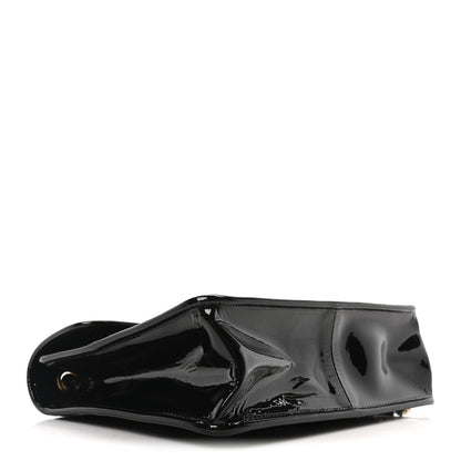 Chanel Patent Quilted Graphic Catch Flap Black 4 of 10