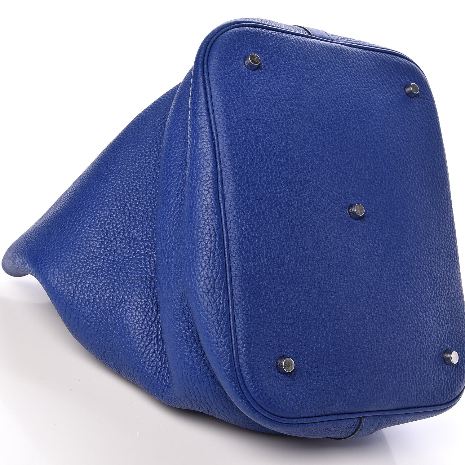 Hermes Taurillon Clemence Picotin Lock TGM Bleu Electrique 9 of 12