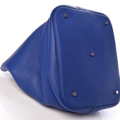 Hermes Taurillon Clemence Picotin Lock TGM Bleu Electrique 9 of 12