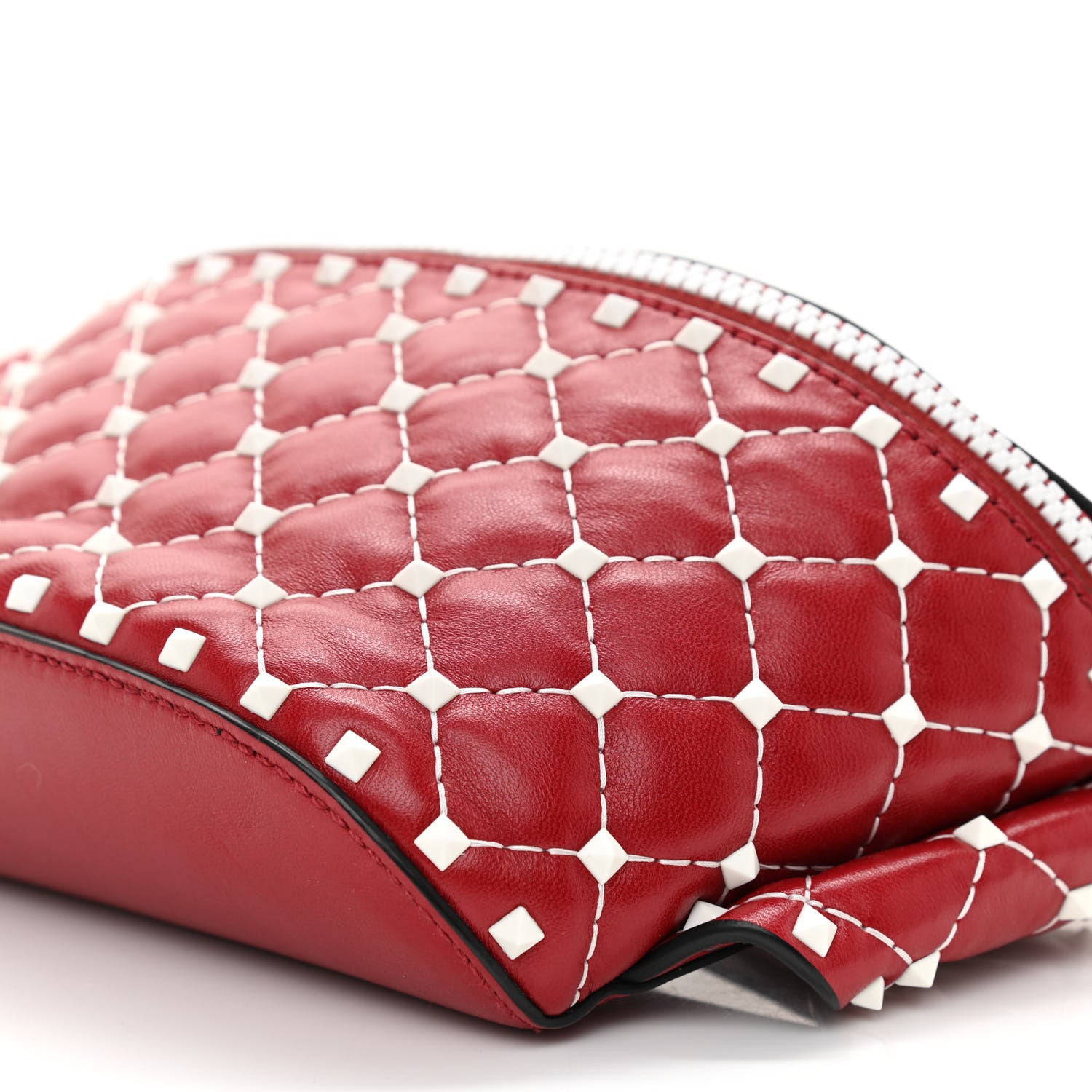 Valentino Garavani Lambskin Free Rockstud Spike Belt Bag 75 Rosso Valentino 8 of 8