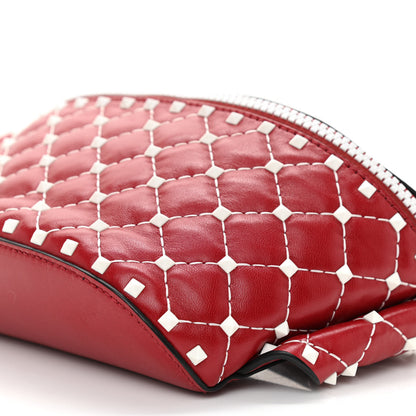 Valentino Garavani Lambskin Free Rockstud Spike Belt Bag 75 Rosso Valentino 8 of 8