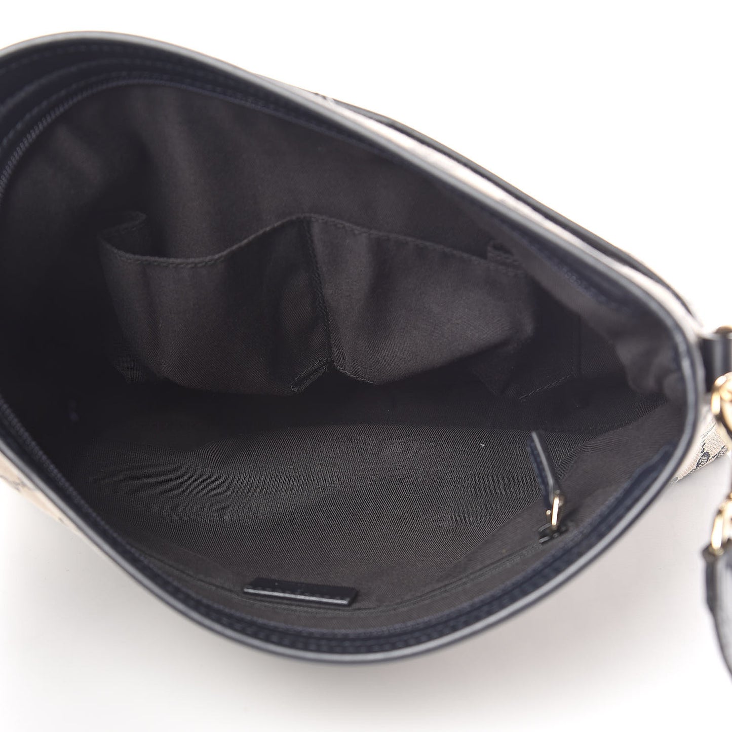 GG Supreme Monogram Web Flat Messenger Bag Navy