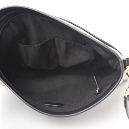Gucci GG Supreme Monogram Web Flat Messenger Bag Navy 5 of 10
