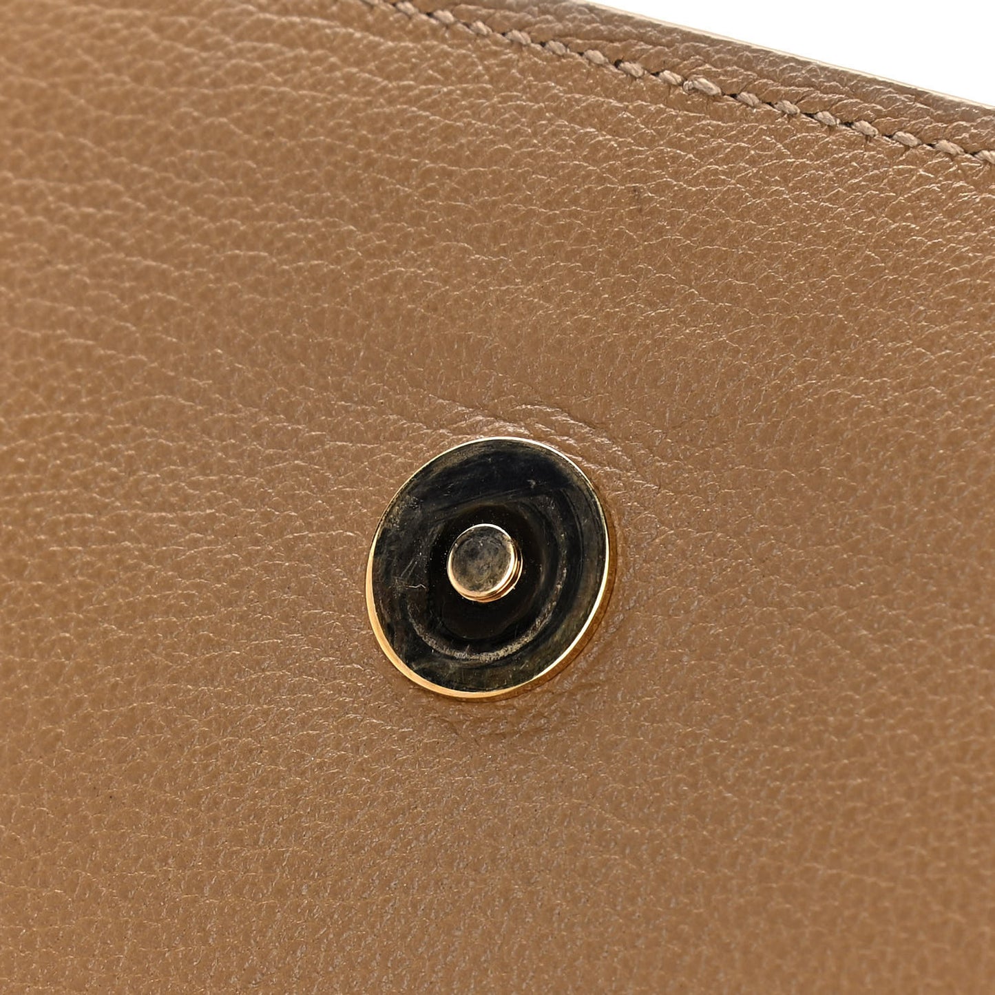 Goatskin Large Belle De Jour Clutch Beige