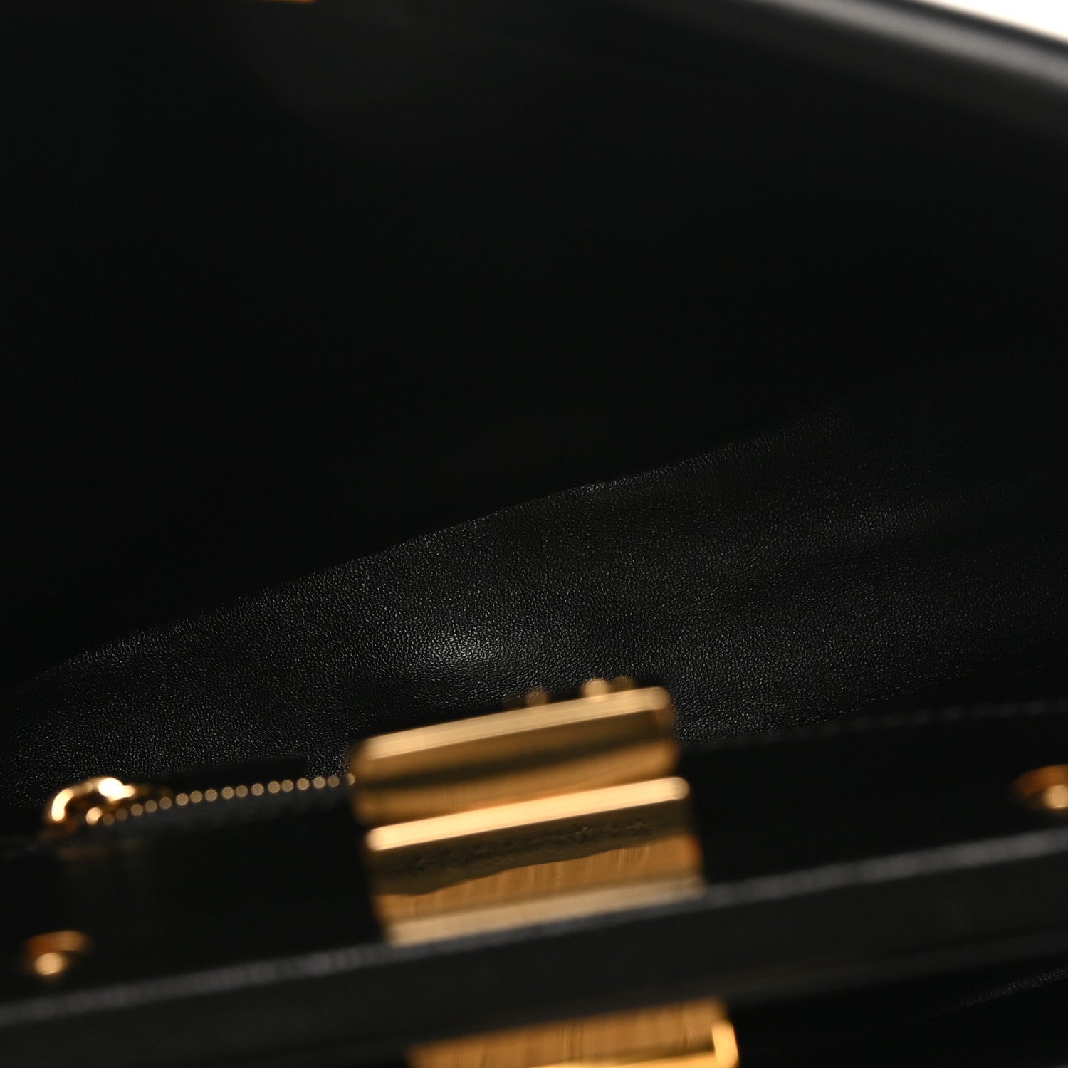 Fendi Shearling Nappa Macro FF 1974 Mini Peekaboo Iconic Satchel Tobacco Black 5 of 9