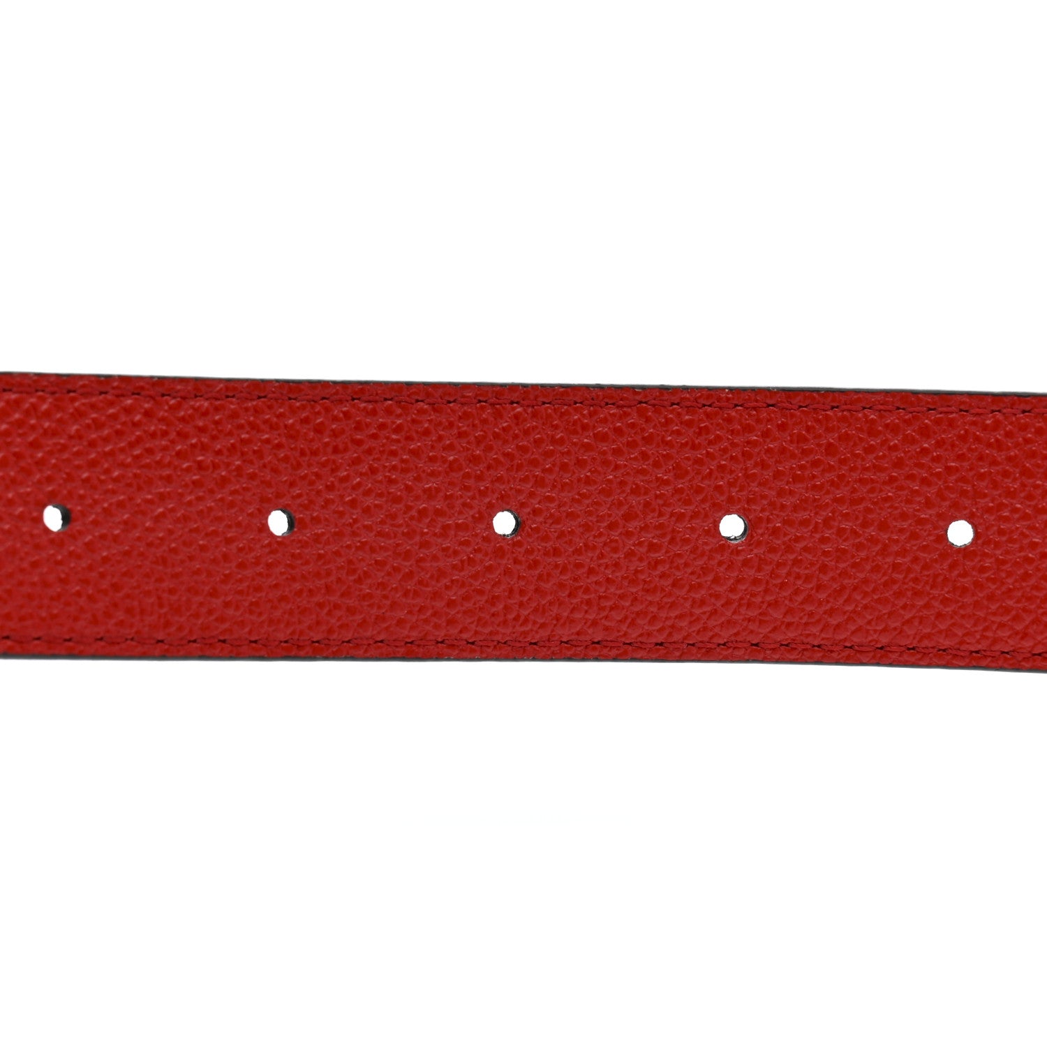 Louis Vuitton Monogram Calfskin LV Initiales Reversible Belt 75 30 Red 5 of 6