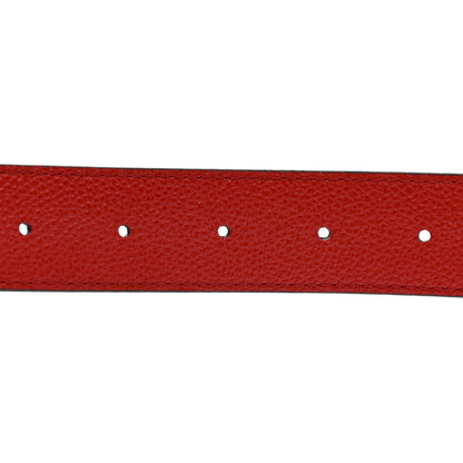 Louis Vuitton Monogram Calfskin LV Initiales Reversible Belt 75 30 Red 5 of 6