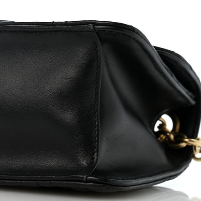 Salvatore Ferragamo Calfskin Quilted Gancini Flap Bag Black 9 of 11