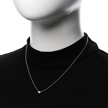 Tiffany 18K Yellow Gold Diamond .12ct Elsa Peretti Diamonds by the Yard Pendant Necklace 2 of 5