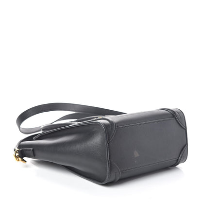 Celine Smooth Calfskin Nano Luggage Black 4 of 10