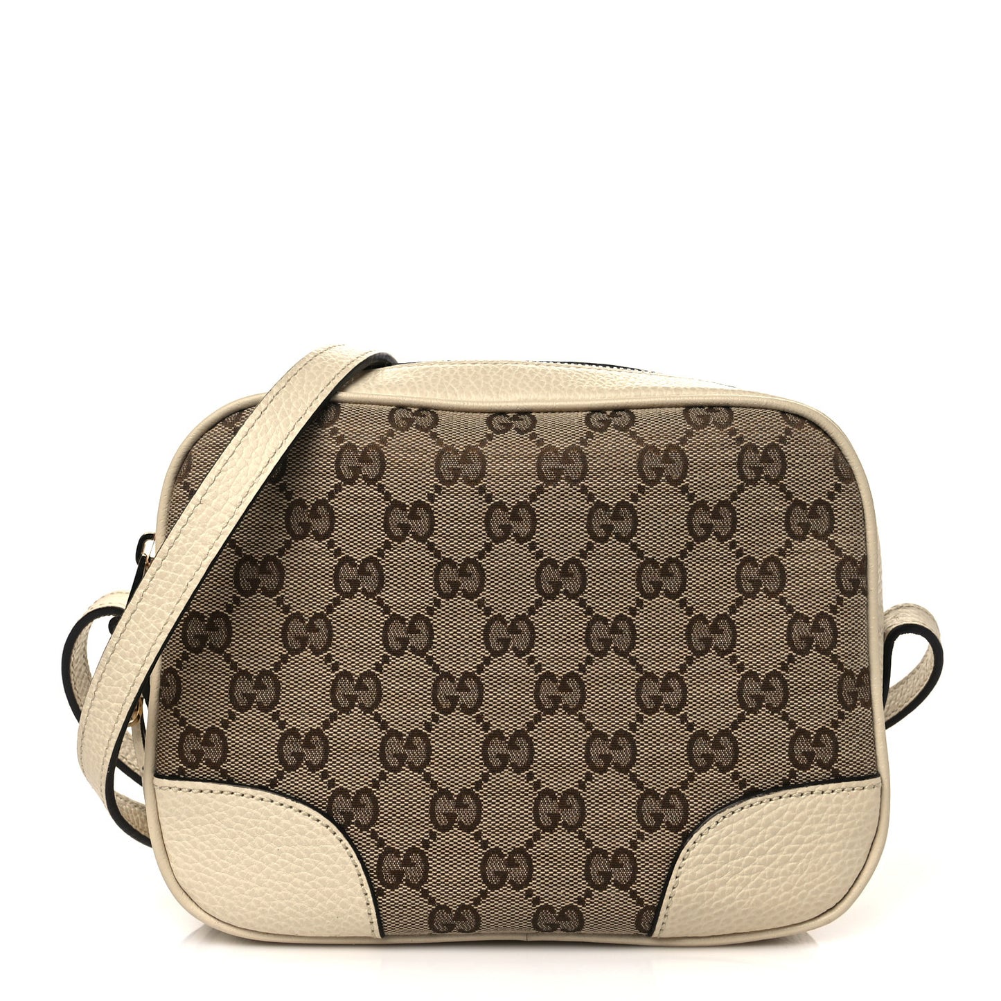 Monogram Dollar Calfskin Mini Bree Messenger Bag Beige Ebony Avoire