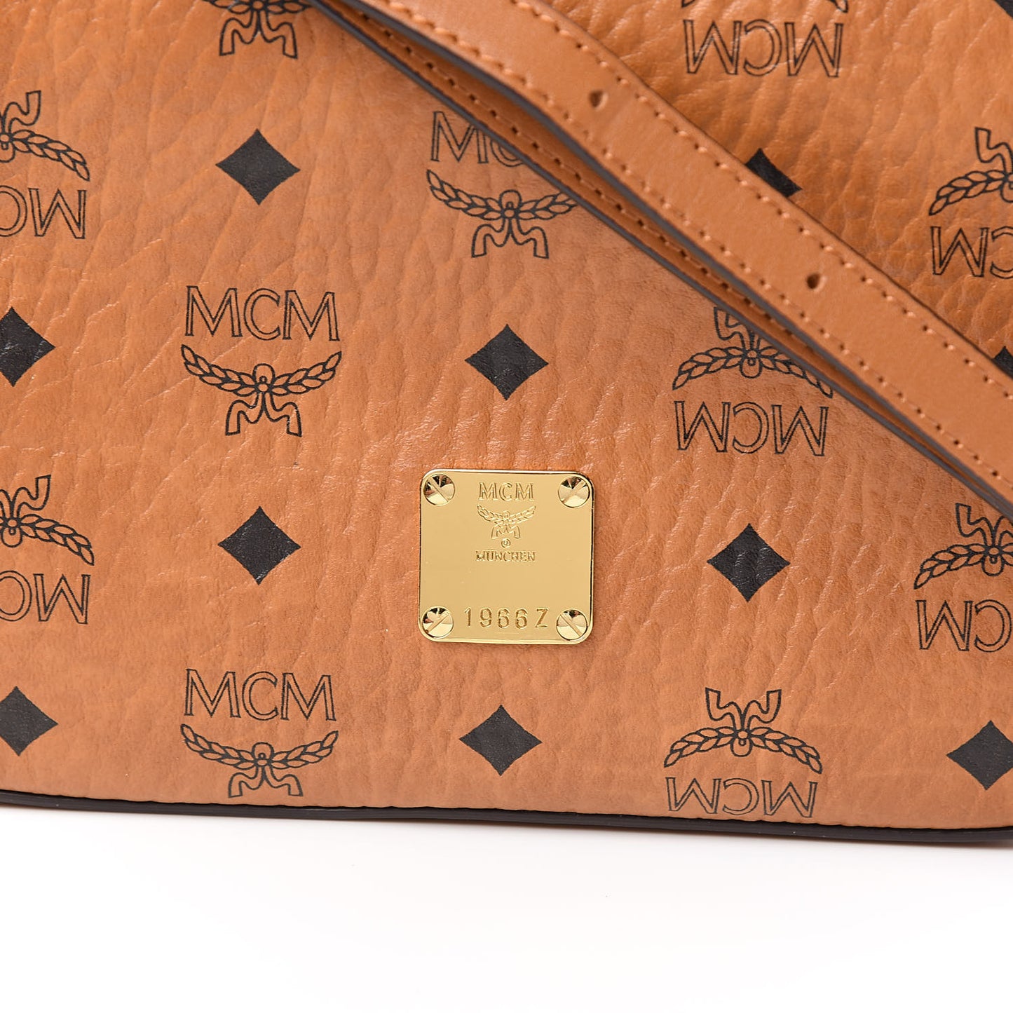 Visetos Camera Crossbody Bag Cognac
