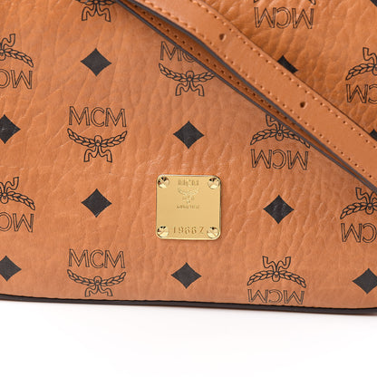 MCM Visetos Camera Crossbody Bag Cognac 9 of 9