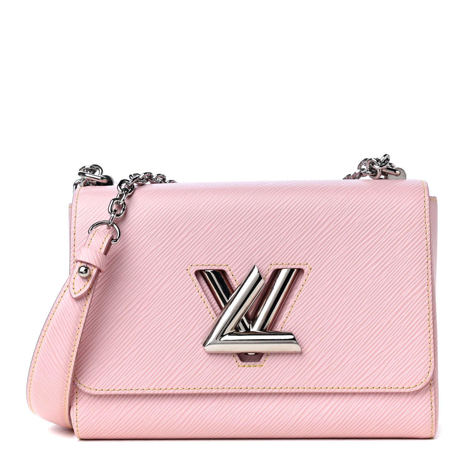 Louis Vuitton Epi Twist Shoulder Bag MM Rose Ballerine 1 of 5