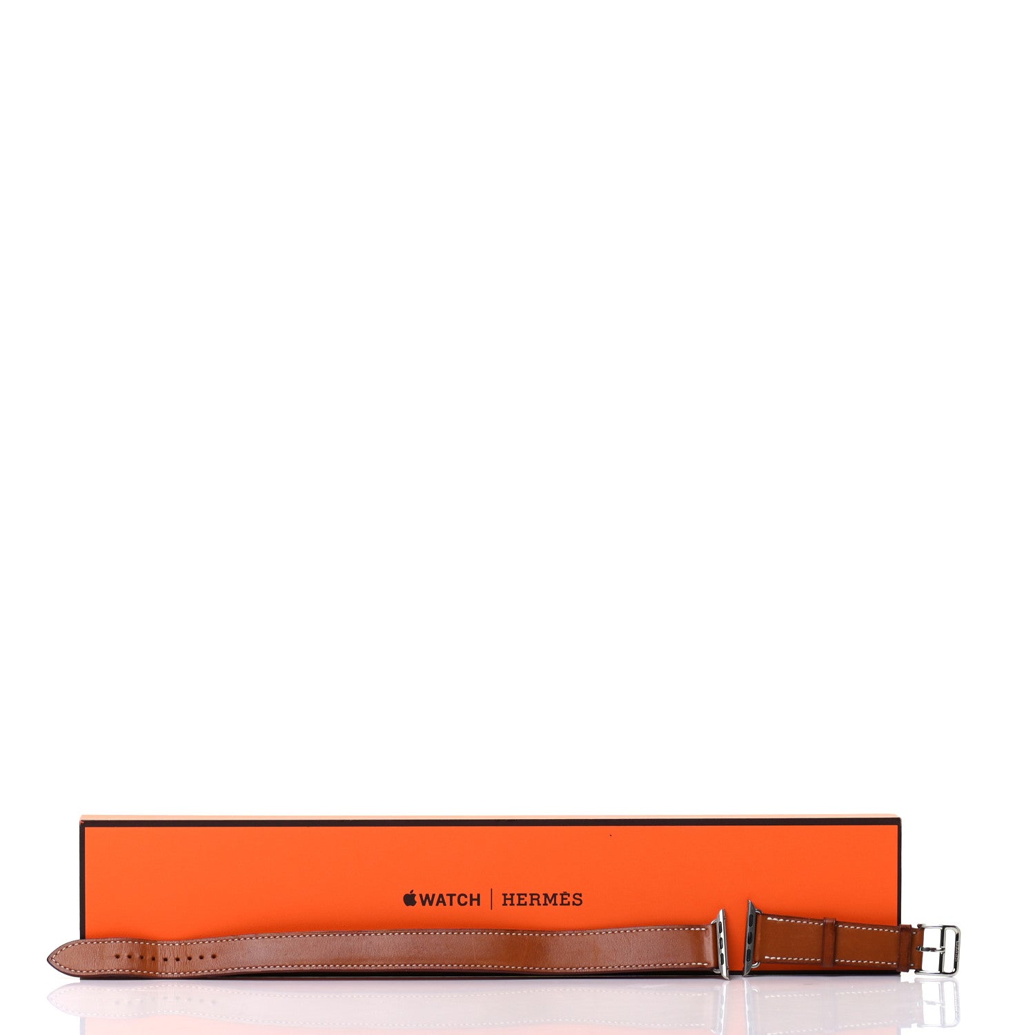 Hermes Barenia 38mm Apple Watch Double Tour Band Fauve 5 of 5