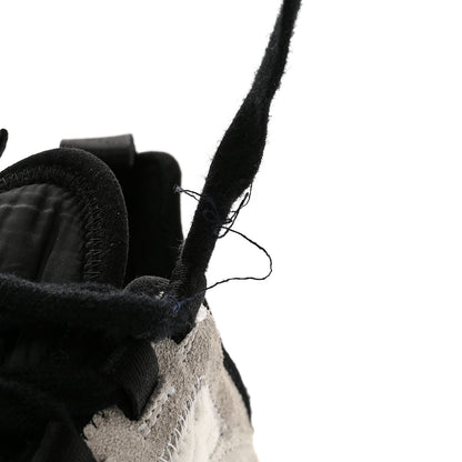 Chanel Fabric Suede Calfskin CC Sneakers 38.5 Ivory Black 10 of 11