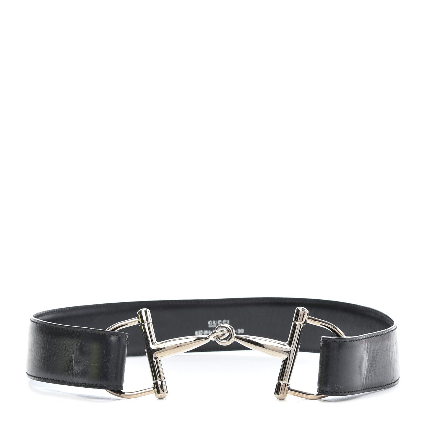 Calfskin Horsebit Selleria Belt 75 30 Black
