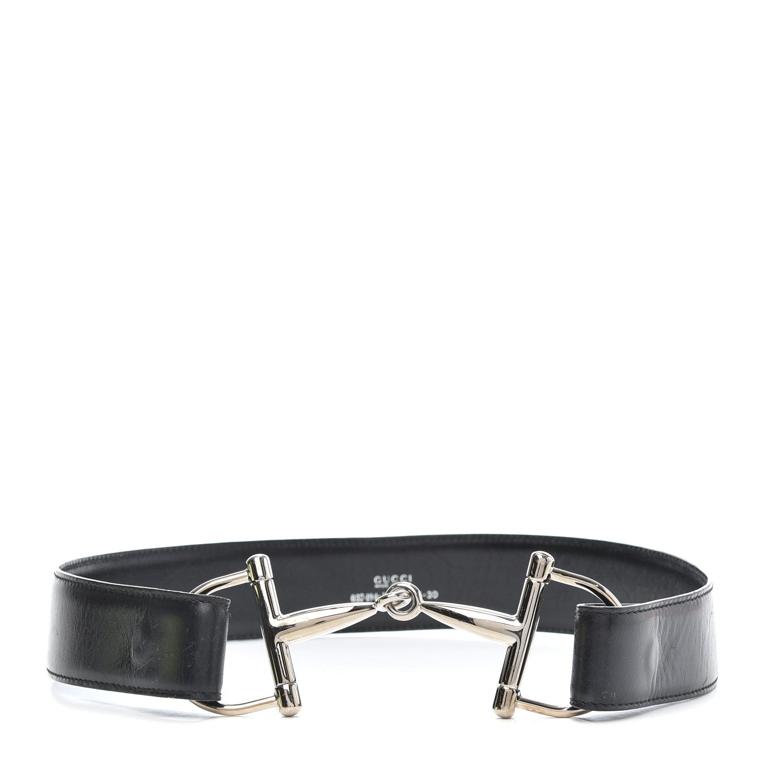 Gucci Calfskin Horsebit Selleria Belt 75 30 Black 1 of 6