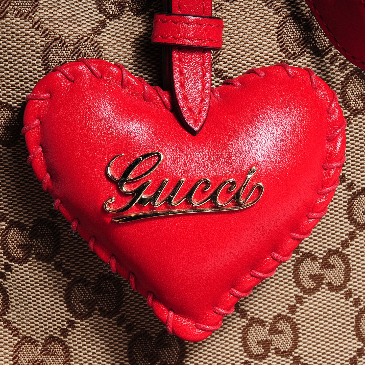 Monogram Medium Valentine Top Handle Bag Red
