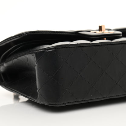 Chanel Lambskin Quilted Small Double Flap Black 10 of 14