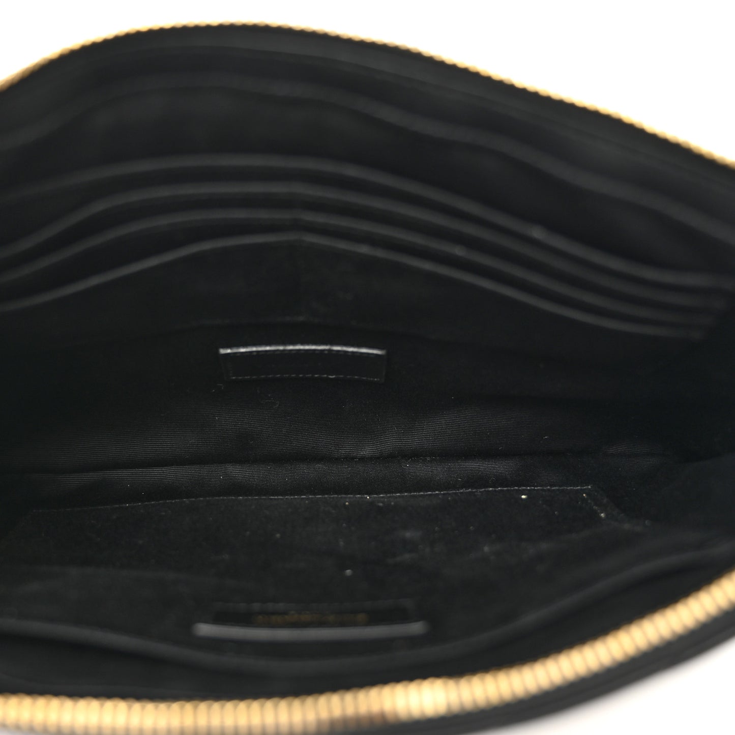 Calfskin Matelasse Monogram Cassandre Tablet Pouch Black