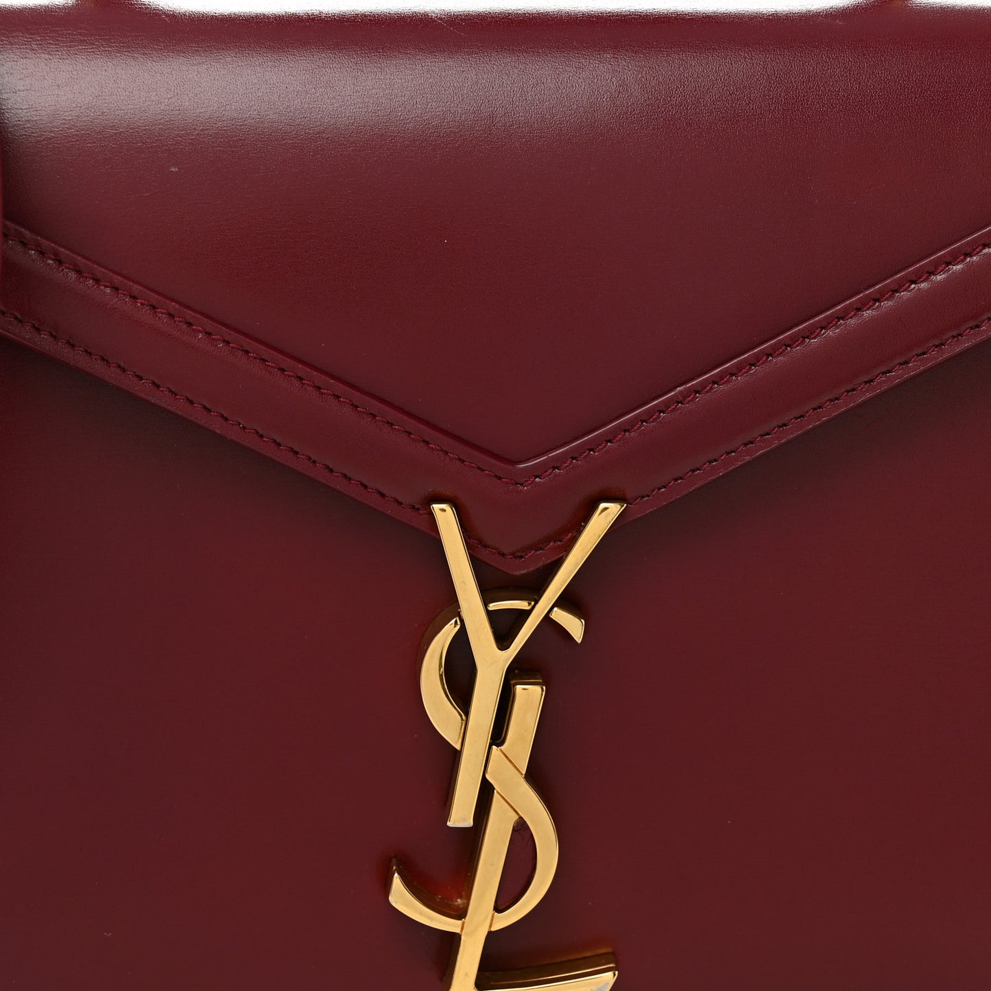 Calfskin Mini Classic Monogram Cassandra Top Handle New Dark Bordeaux