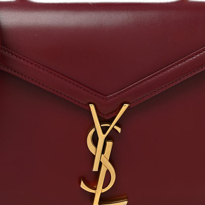 Saint Laurent Calfskin Mini Classic Monogram Cassandra Top Handle New Dark Bordeaux 7 of 10