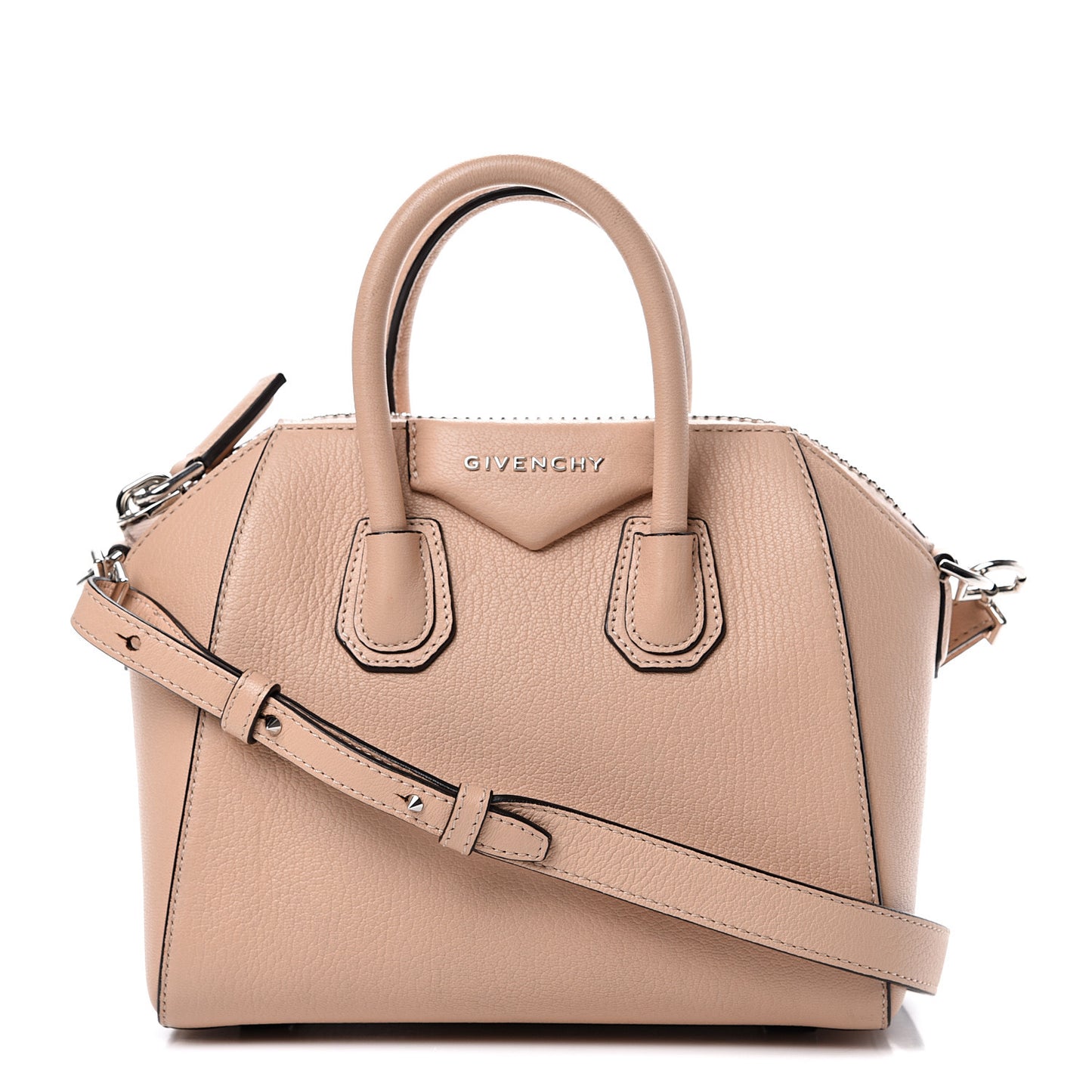 Sugar Goatskin Mini Antigona Powder