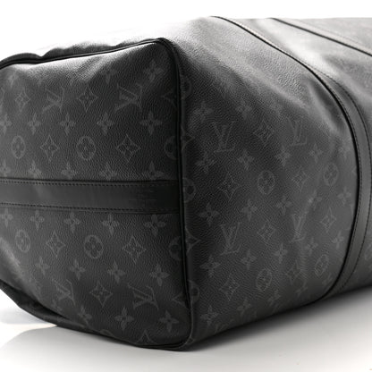 Louis Vuitton Monogram Eclipse Keepall Bandouliere 55 8 of 10