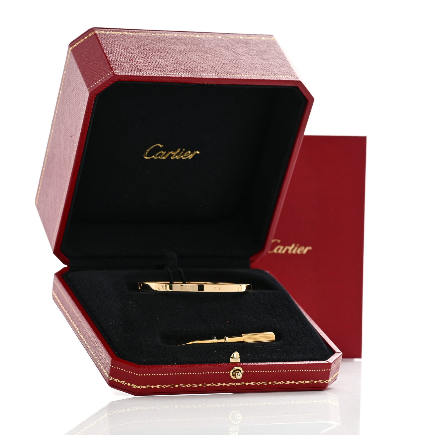 Cartier 18K Yellow Gold Small LOVE Bracelet 17 7 of 7