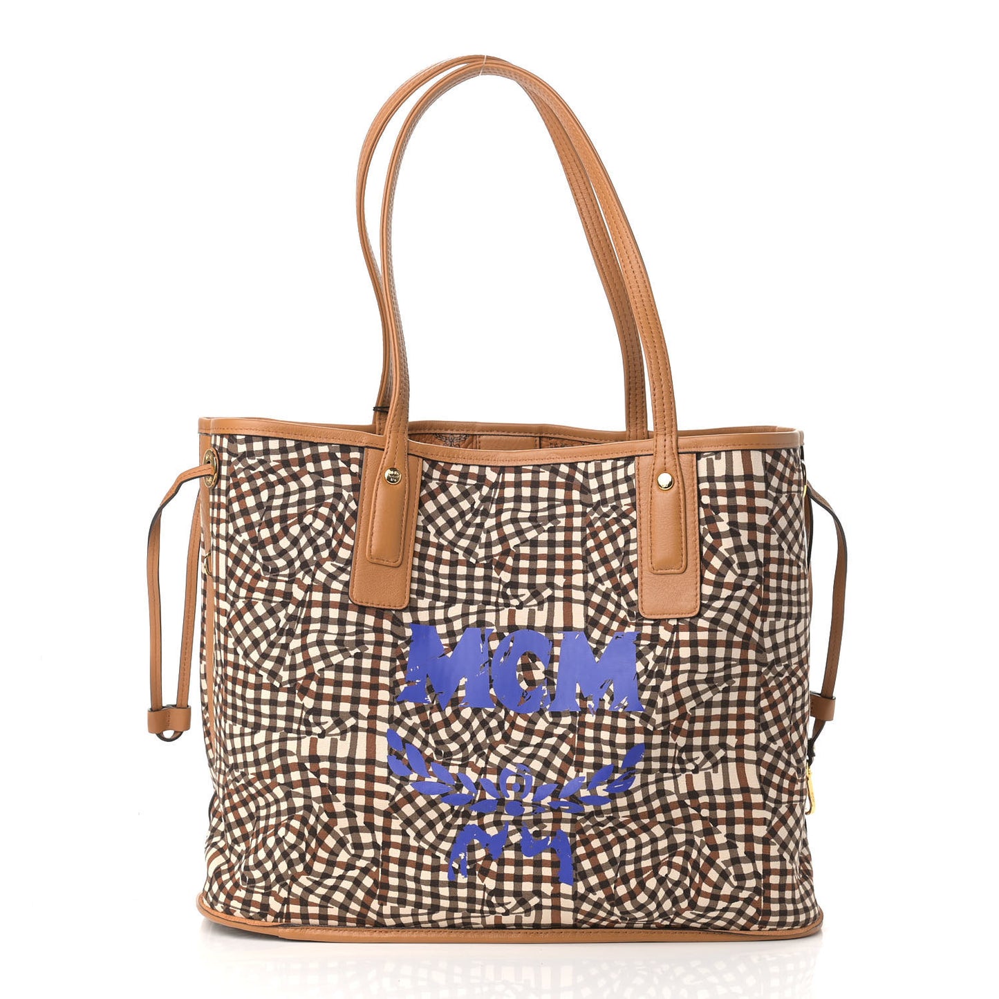 Visetos Medium Liz Reversible Shopper Tote Cognac