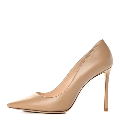 Jimmy Choo Kid Pointy Toe Romy 100 Pumps 36.5 Nude 1 of 8