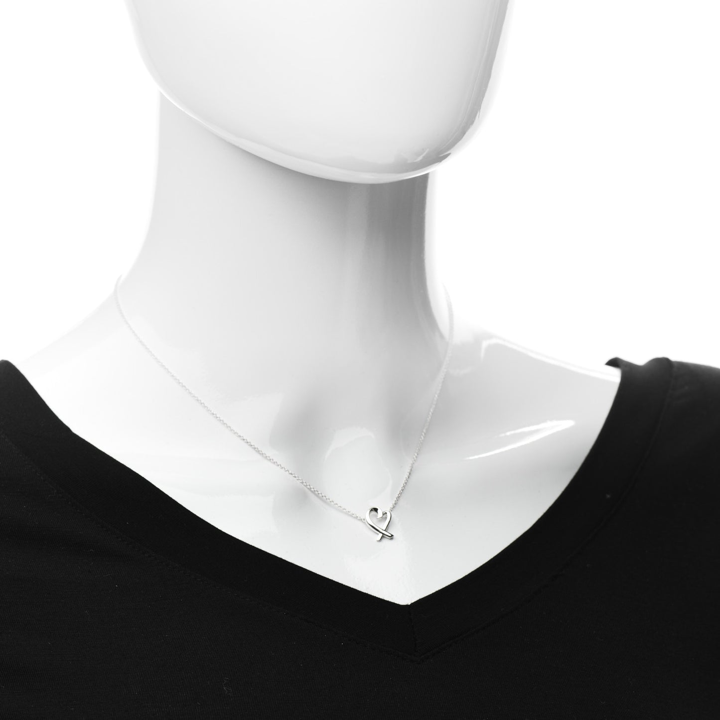 Sterling Silver Mini Paloma Picasso Loving Heart Pendant Necklace