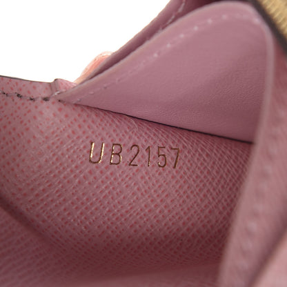 Louis Vuitton Damier Ebene Rosalie Coin Purse Rose Ballerine 8 of 9