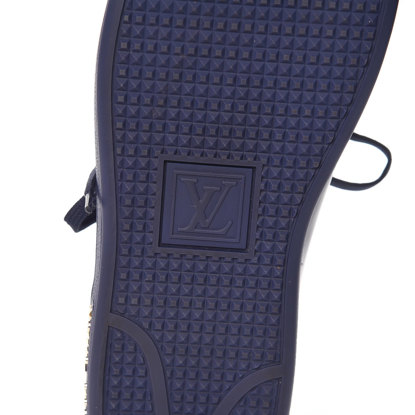 Patent Calfskin Frontrow Sneakers 40 Blue Nuit