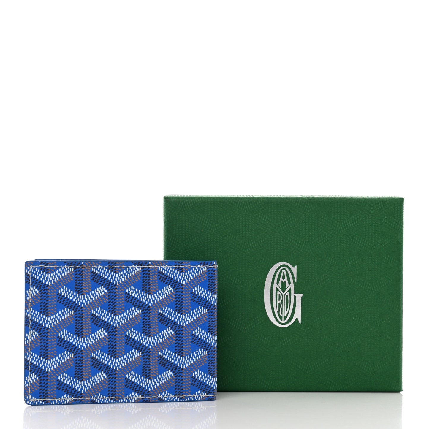 Goyardine Bi-Fold Victoire PM Wallet Sky Blue