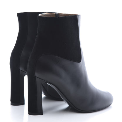 Hermes Nappa Suede Goatskin Jumper Ankle Boot 35 Black 4 of 9