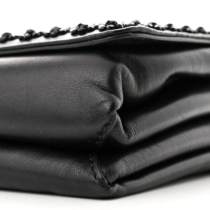 Valentino Garavani Lambskin Beaded Embroidery Medium Girello Flap Black 11 of 11