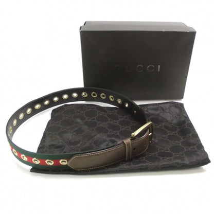 Gucci Leather Web Grommet Belt 34 6 of 6