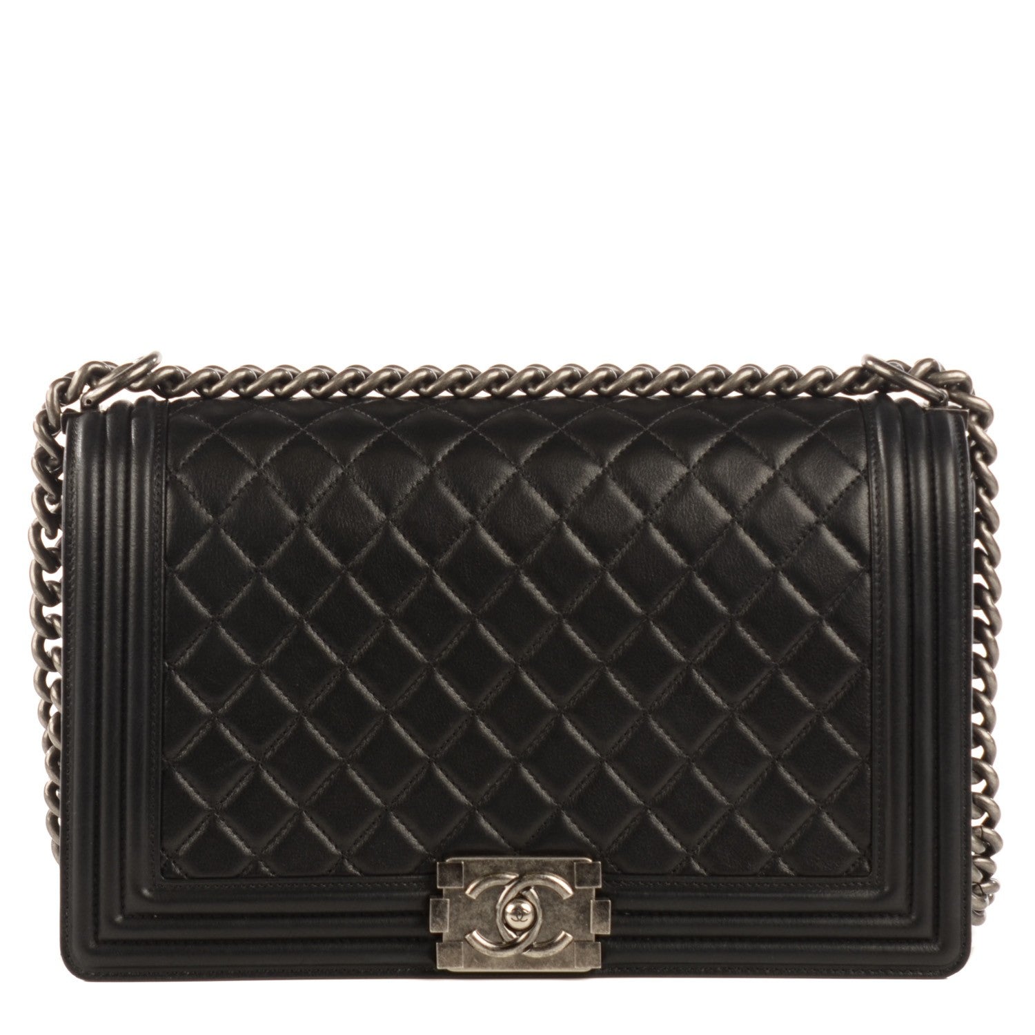 Chanel Calfskin Quilted New Medium Boy Flap Black 1 of 9