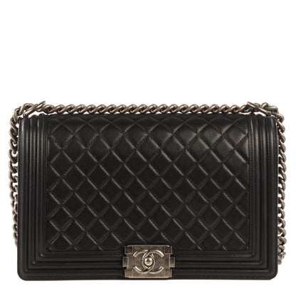 Chanel Calfskin Quilted New Medium Boy Flap Black 1 of 9