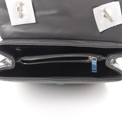 Saint Laurent Calfskin Y Quilted Monogram Medium Loulou Chain Satchel Storm 5 of 11