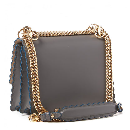 Fendi Vitello Liberty Scalloped Studded Small Kan I Shoulder Bag Argilla 2 of 8