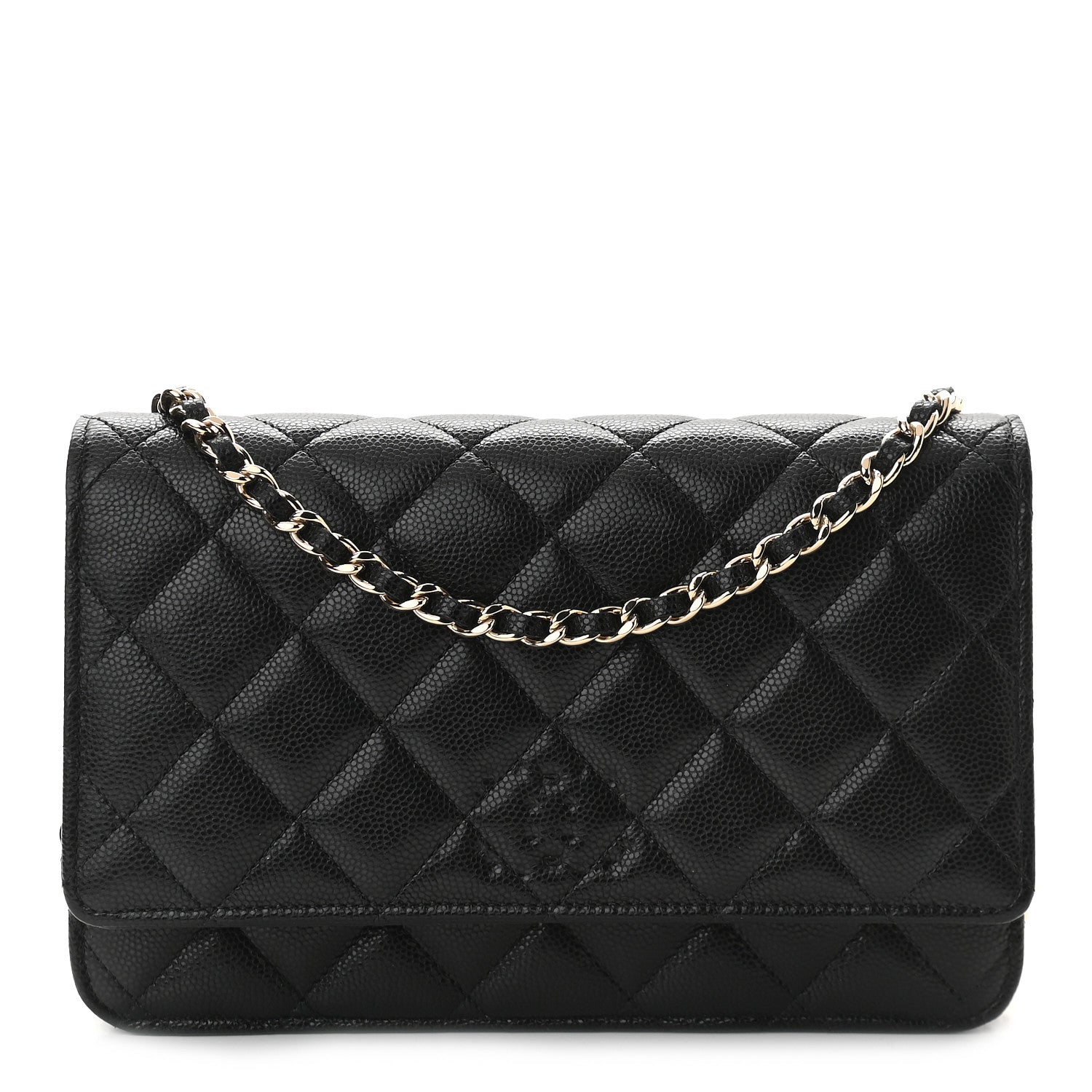 Chanel Caviar Quilted Coco Candy Wallet On Chain WOC Black 1 of 11