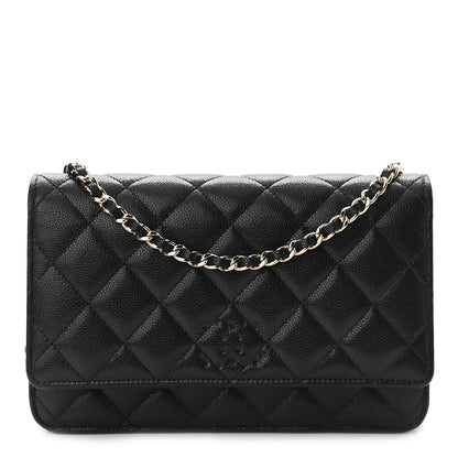 Chanel Caviar Quilted Coco Candy Wallet On Chain WOC Black 1 of 11