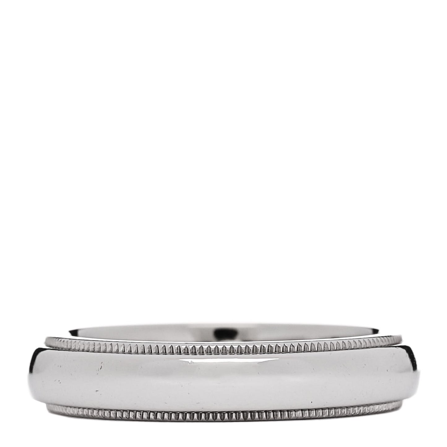 Platinum 4mm Together Milgrain Wedding Band Ring  50 5.5