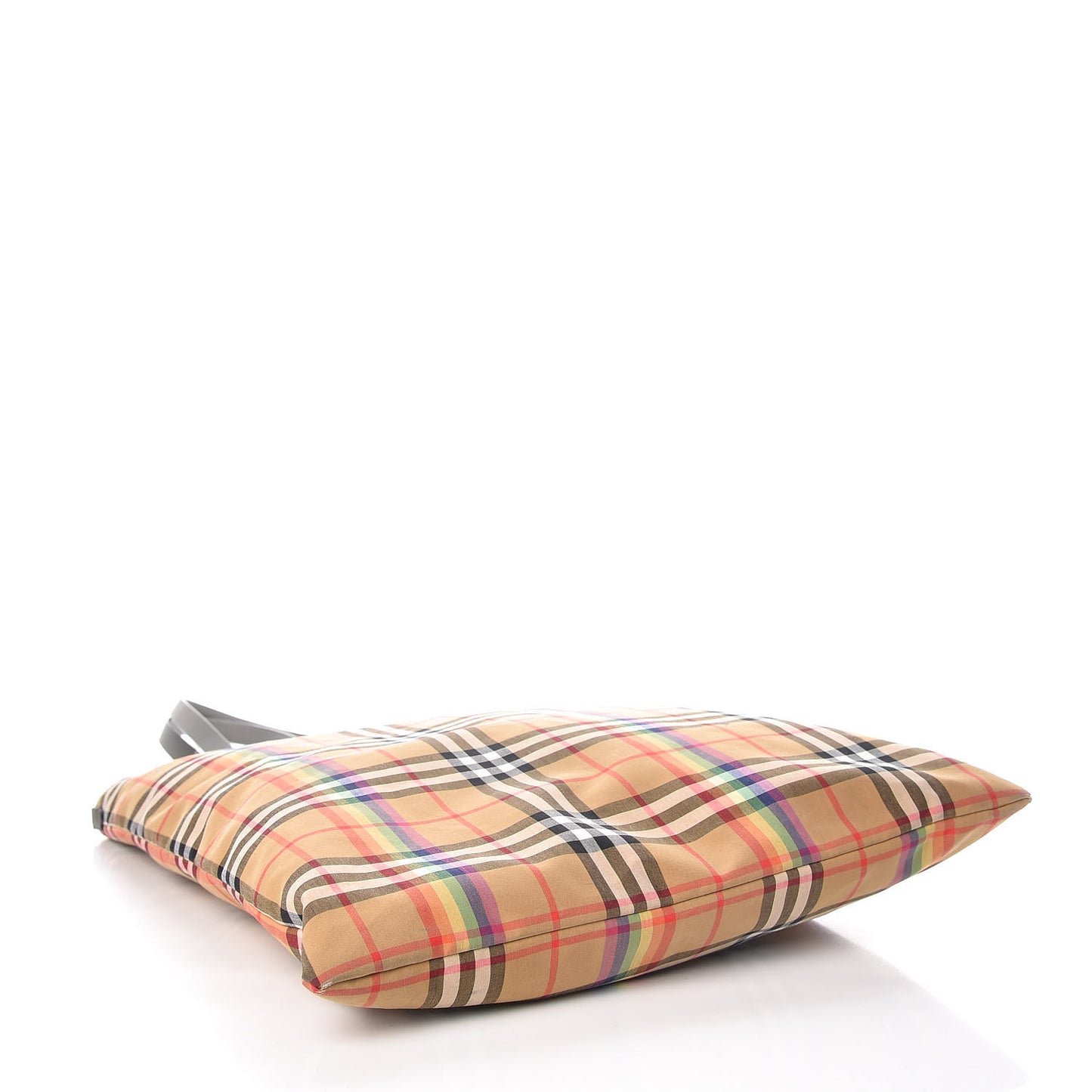 Vintage Rainbow Check Shopper Tote Grey
