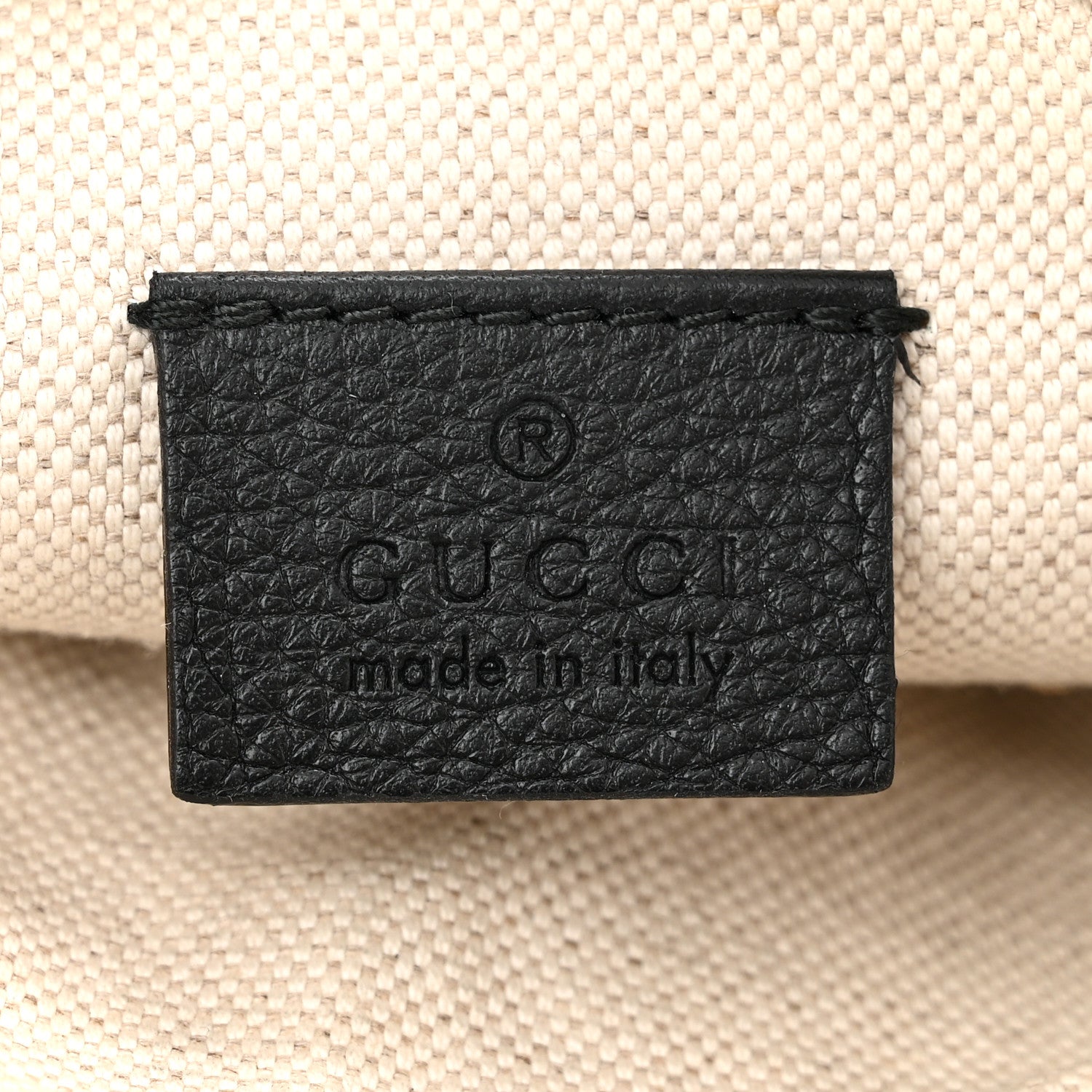 Gucci Grained Calfskin Small Logo Belt Bag Black 6 of 10