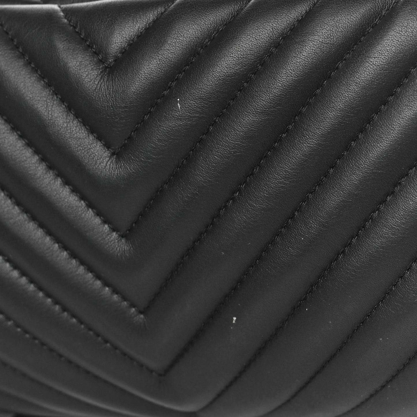 Calfskin Chevron Quilted Large Urban Spirit Backpack Black